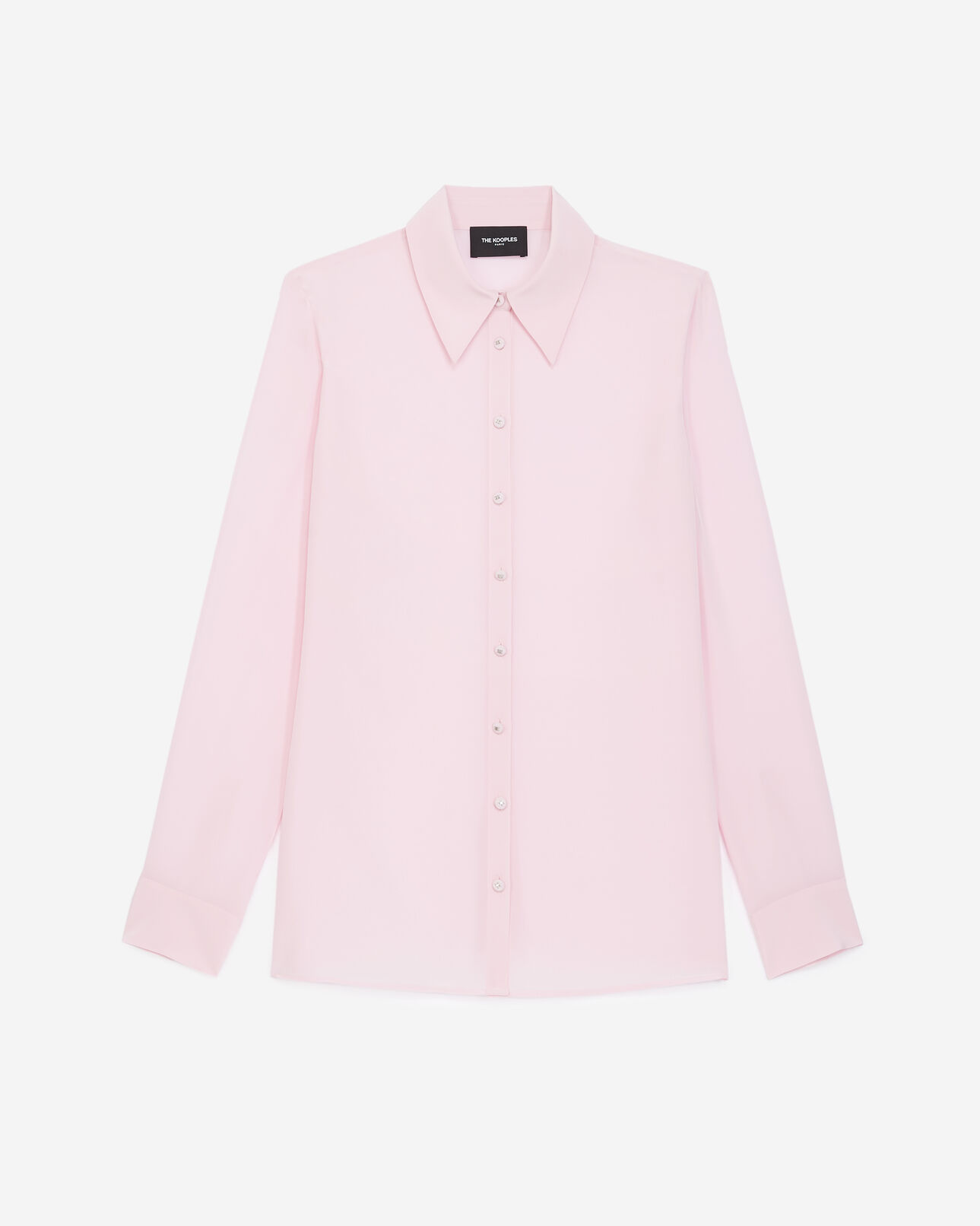 The Kooples WOMEN LIGHT PINK classic light pink shirt with buttons