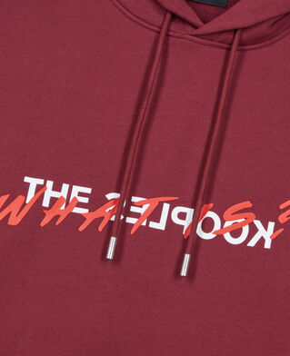 The Kooples HOMME BURGUNDY sweatshirt &agrave; capuche what is bordeaux