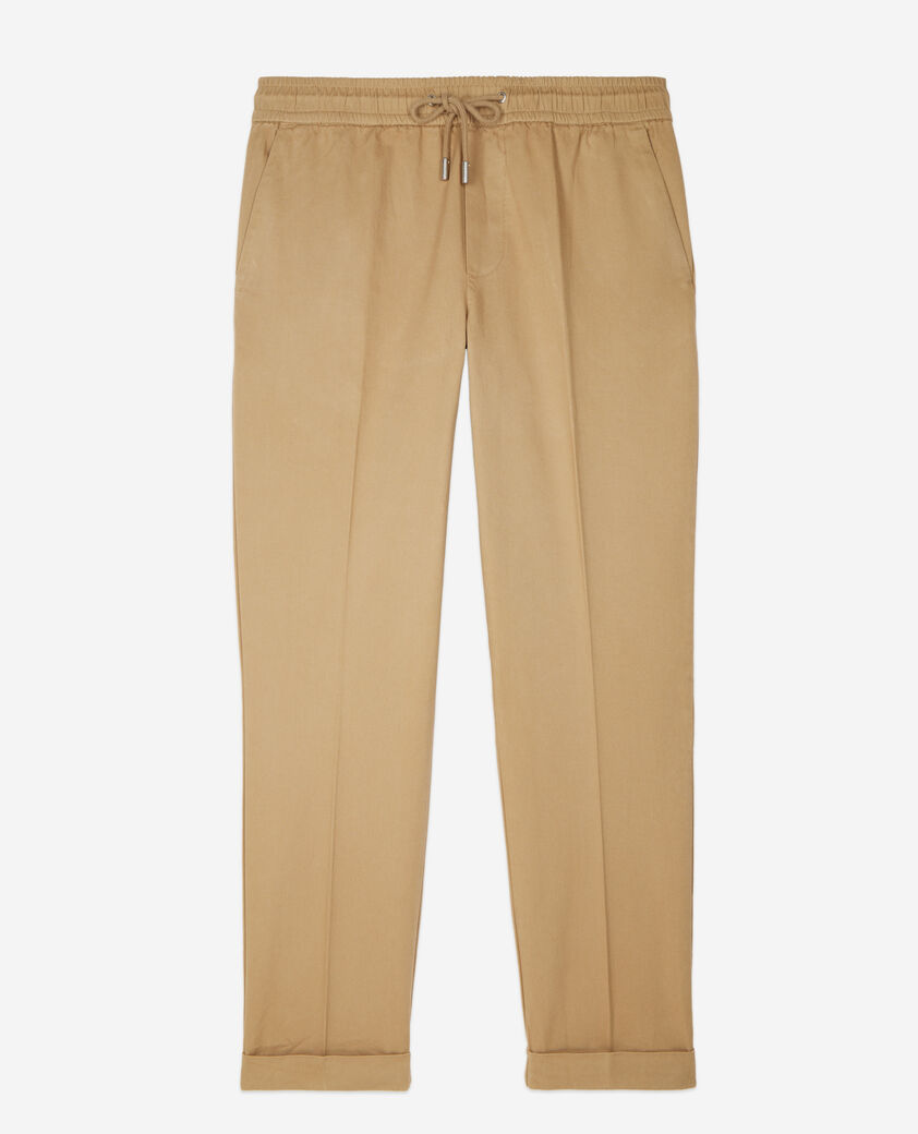 The Kooples HERREN CAMEL camelfarbene hose aus baumwolle