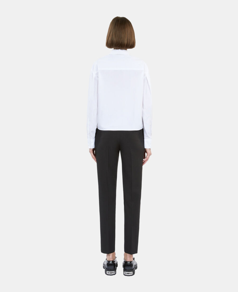 The Kooples F WHITE white shirt with skull heart embroidery