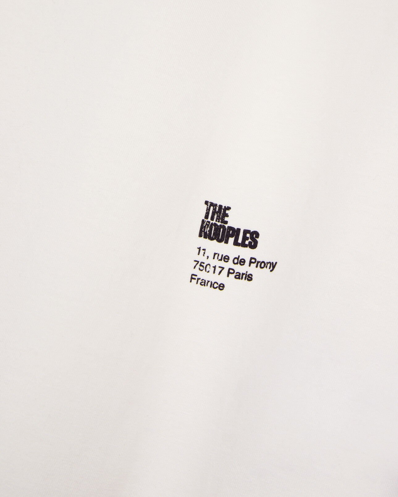 The Kooples WOMEN ECRU t-shirt with ecru screen printing