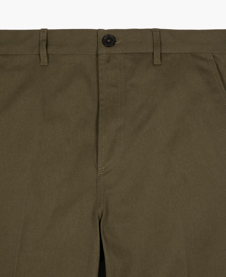 The Kooples HOMBRE KAKI pantalón caqui recto