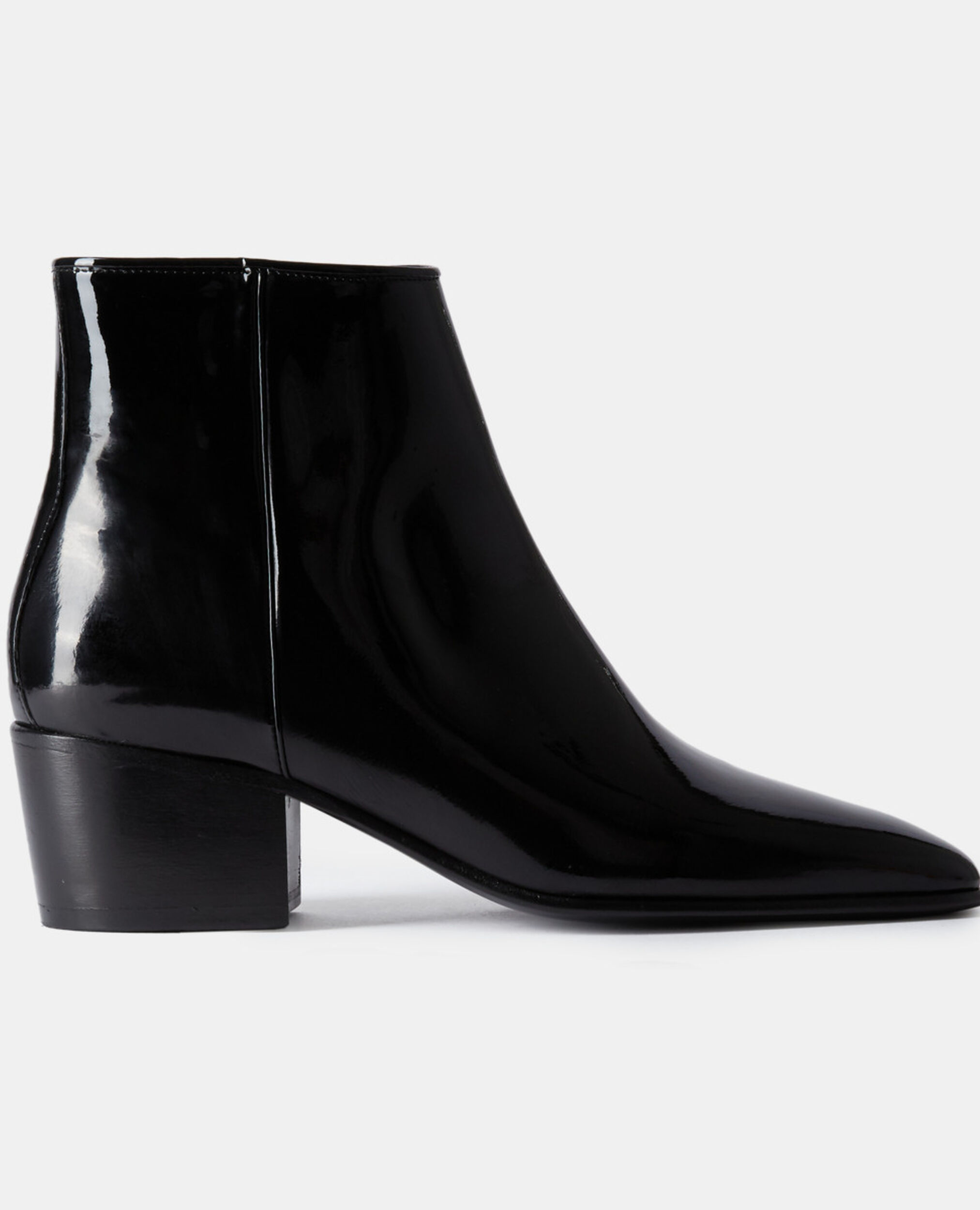 Boots à talons en vinyle noires, BLACK, hi-res image number null