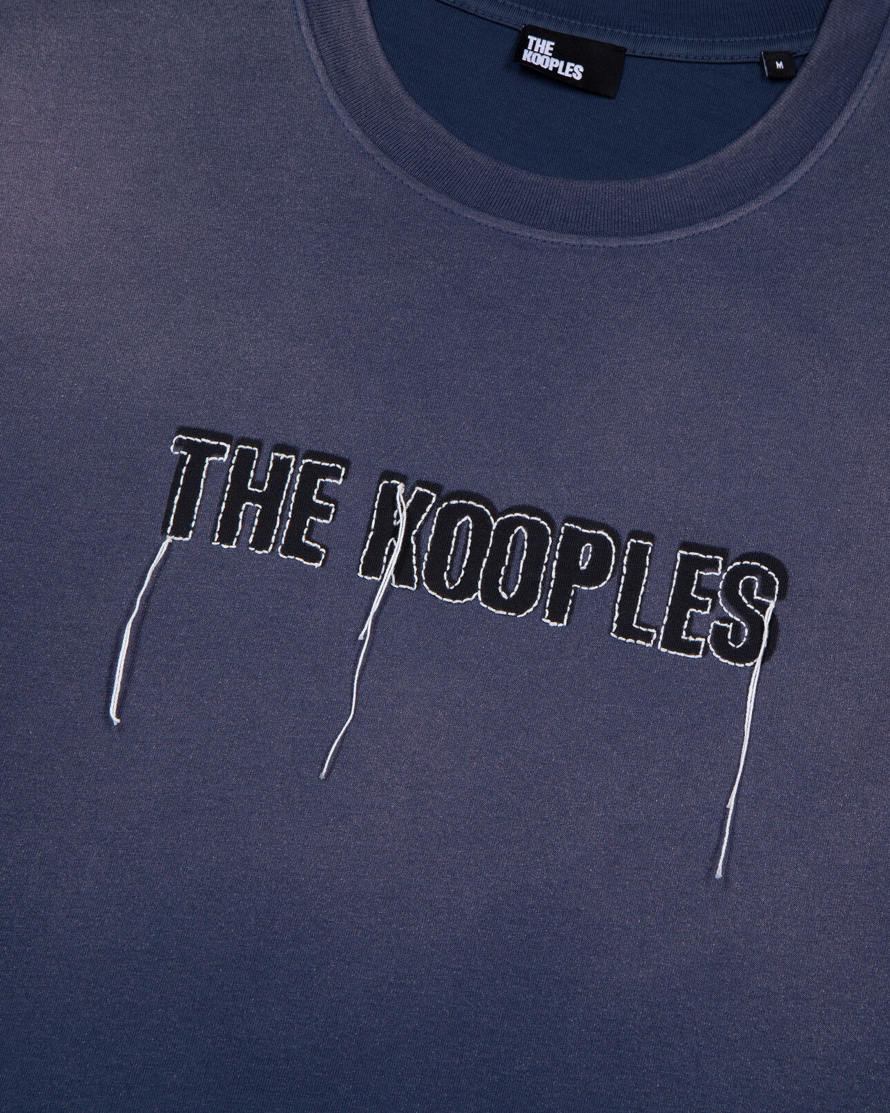 The Kooples HERREN DARK NAVY marineblaues t-shirt mit logo