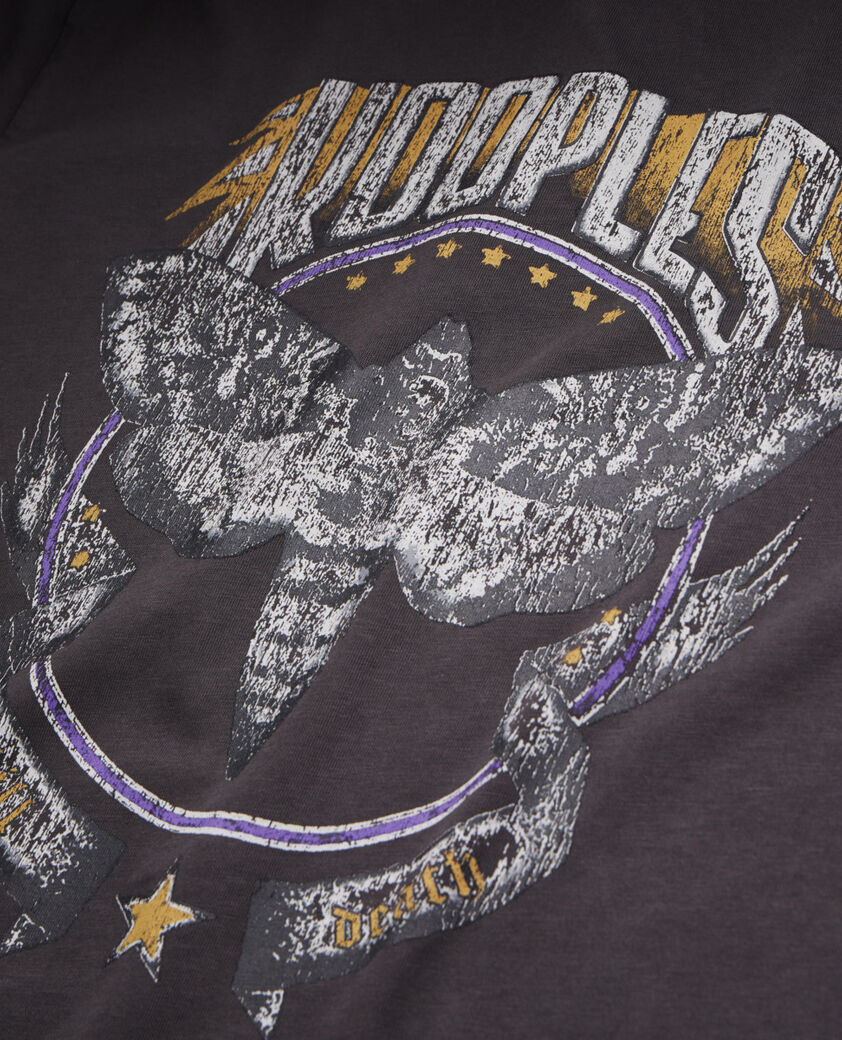 The Kooples HOMME CARBONE t-shirt avec s&eacute;rigraphie gris