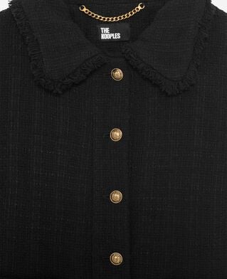The Kooples FEMME BLACK veste en tweed noire