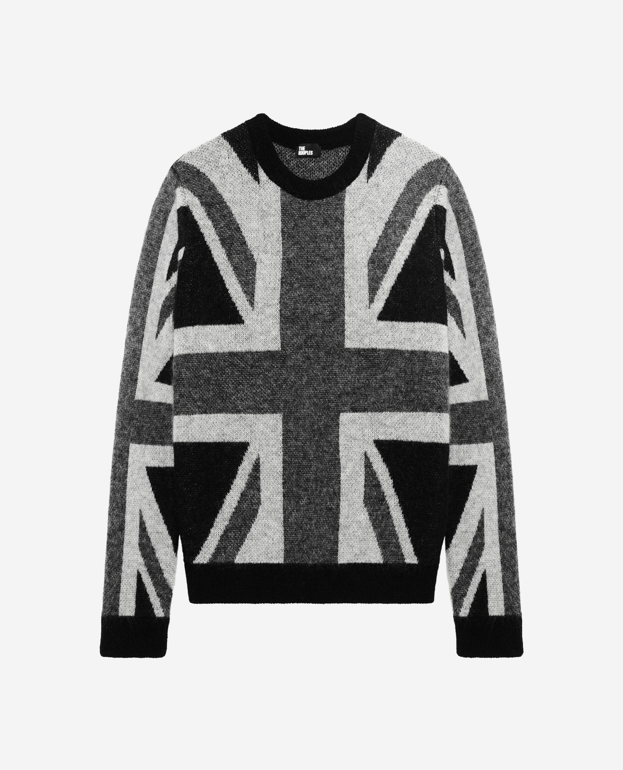 Black English flag sweater, BLACK GREY, hi-res image number null