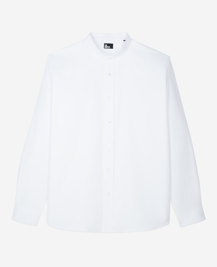 The Kooples HOMME WHITE chemise oxford blanche