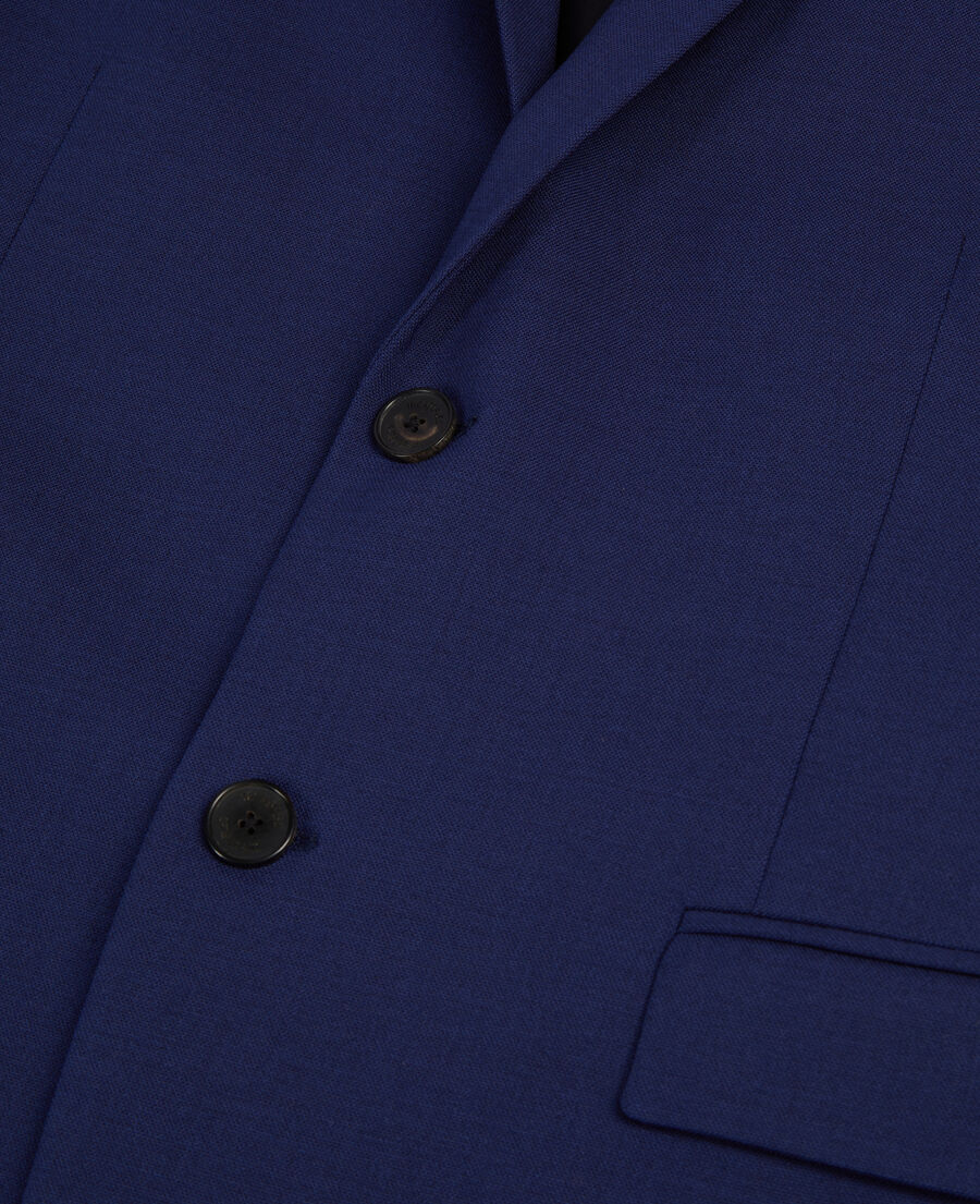 The Kooples H DARK BLUE bright blue wool suit jacket