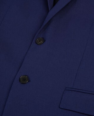 The Kooples H DARK BLUE bright blue wool suit jacket