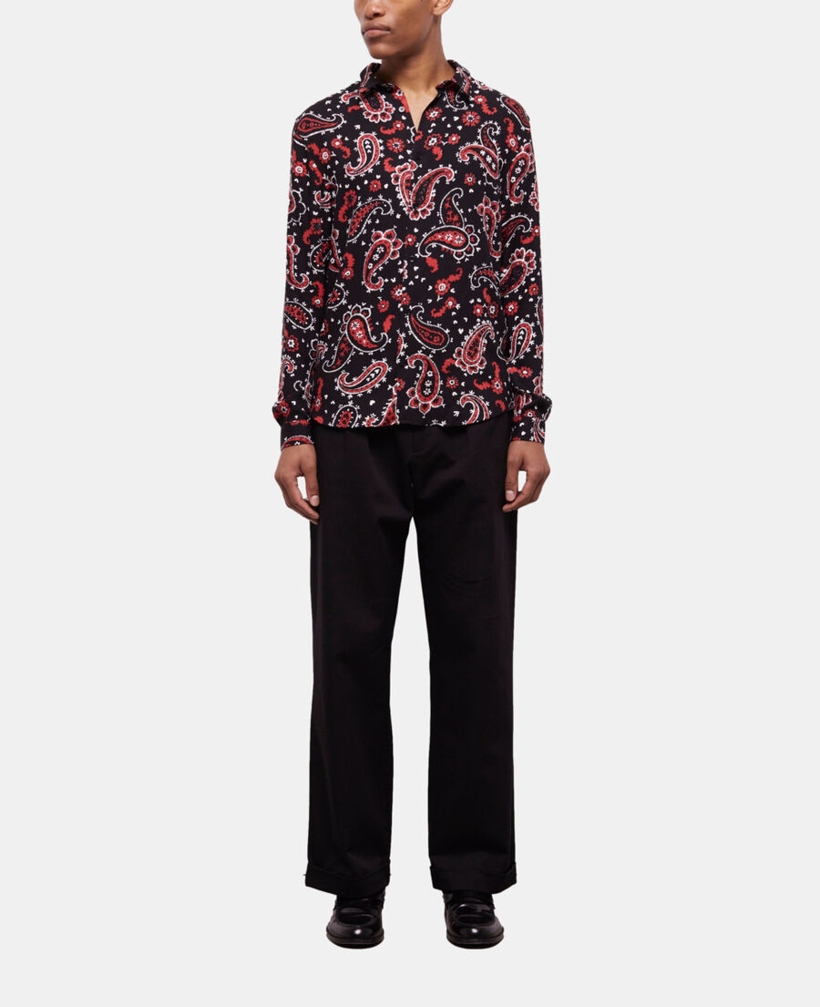 The Kooples HERREN BLACK - RED bedrucktes hemd