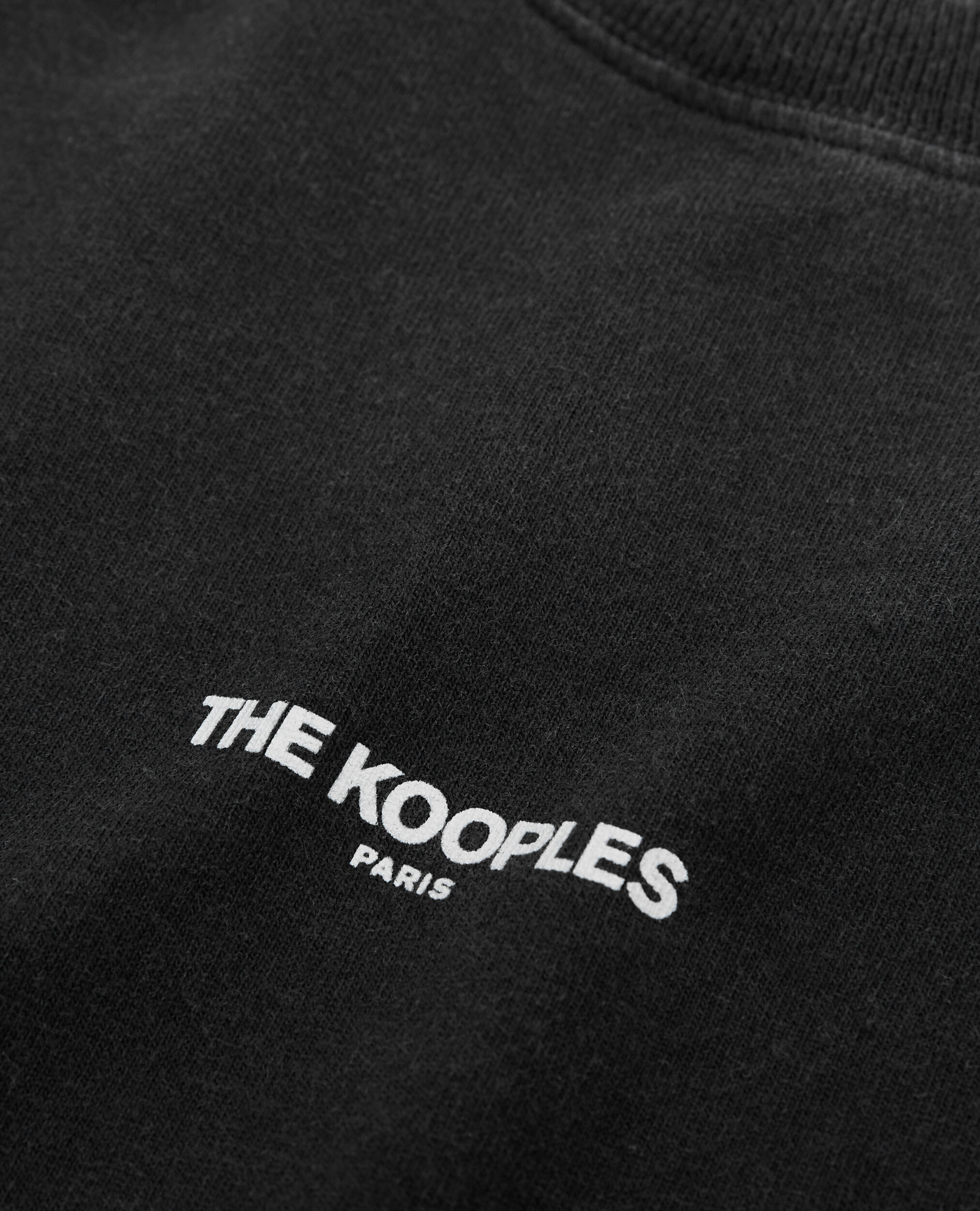 Tamano relativo Cualquier Soportar Camiseta negra desgastada algodón logotipo | The Kooples