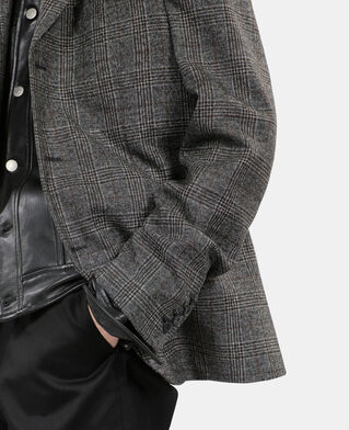 The Kooples HERREN BROWN / BLACK blazer aus wolle mit prince-of-wales-muster