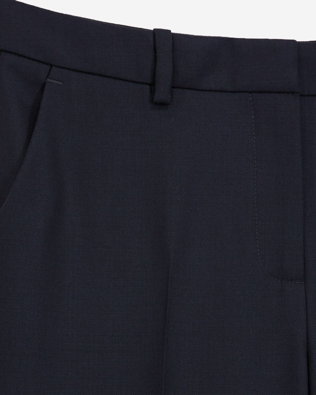 The Kooples WOMEN NAVY navy blue slim-fit wool tailored trousers