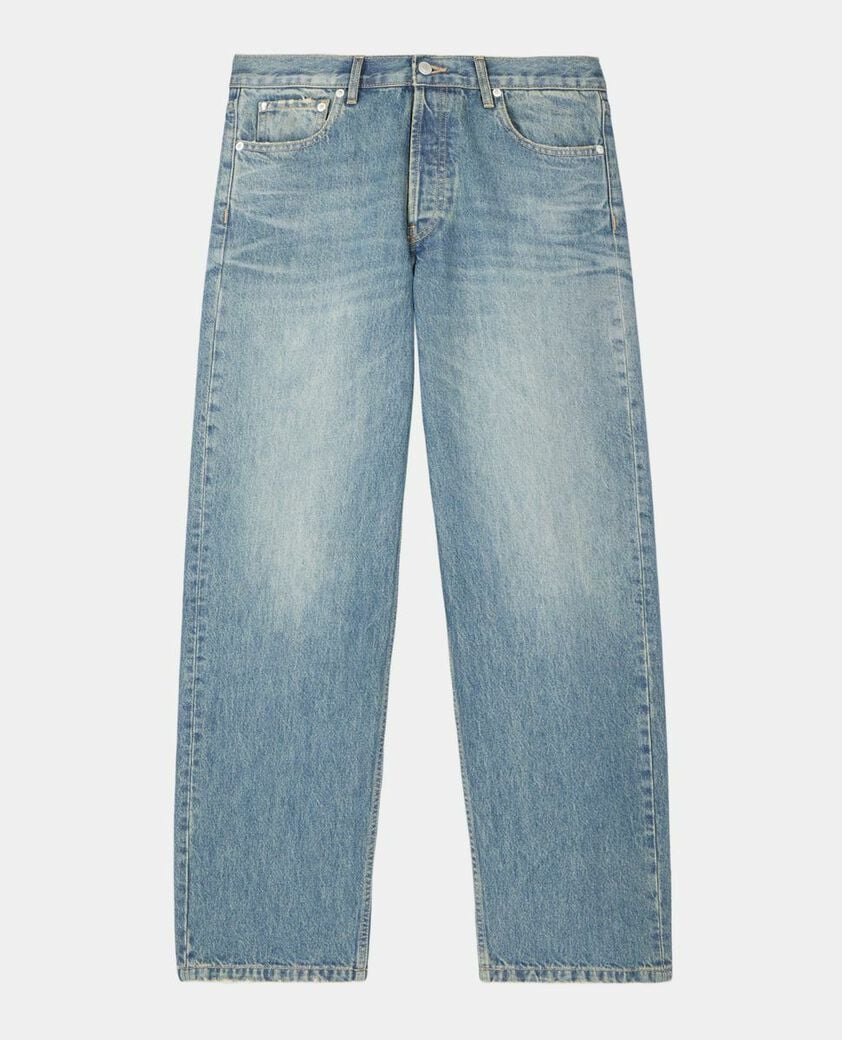The Kooples MEN USED RAPIECE light blue straight jeans