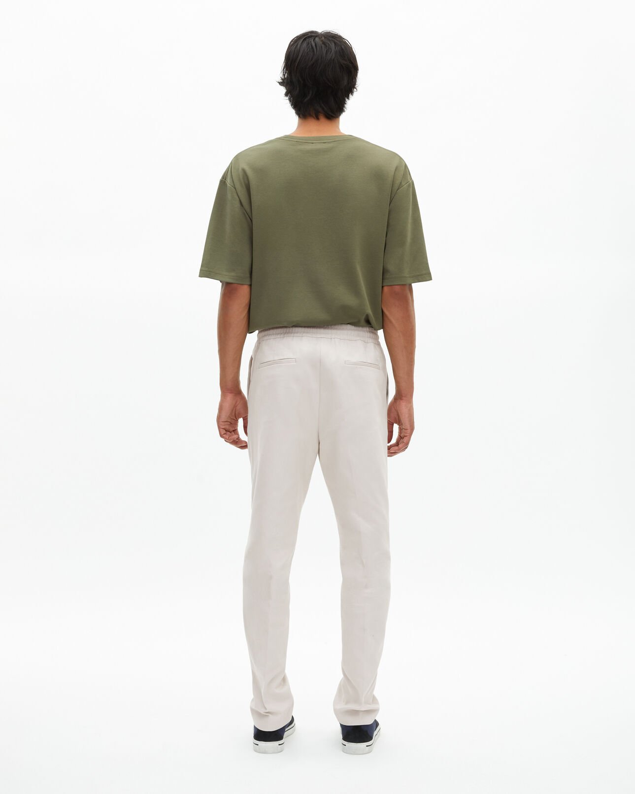 The Kooples H LIGHT GREY grey straight-leg pants