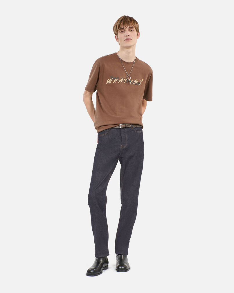 The Kooples HOMME BLUE RINSE jean slim bleu denim