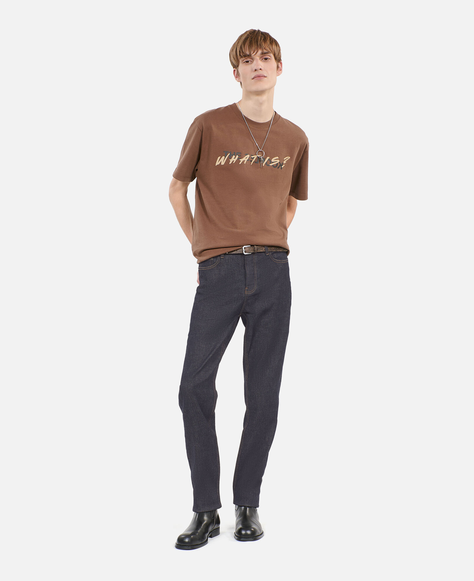 The Kooples MEN BLUE RINSE denim blue slim jeans