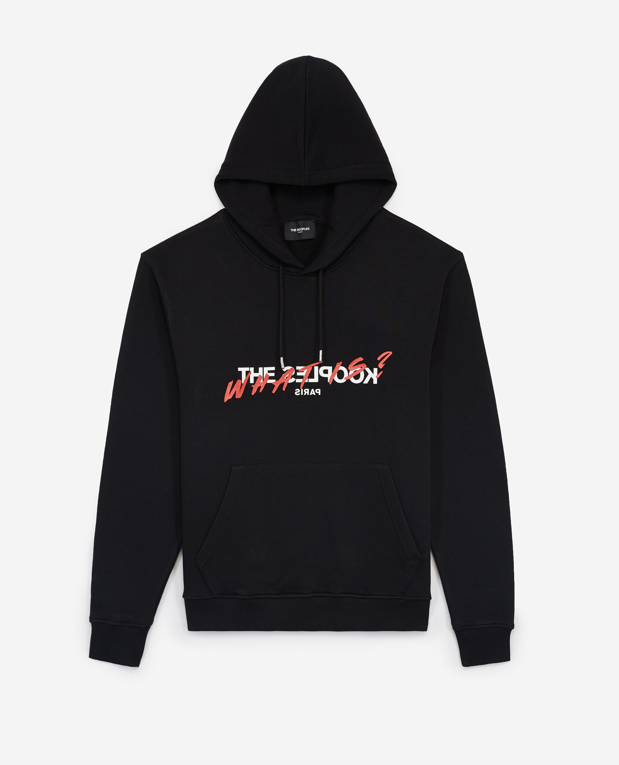 Sudadera negra serigrafía What is, BLACK, hi-res image number null