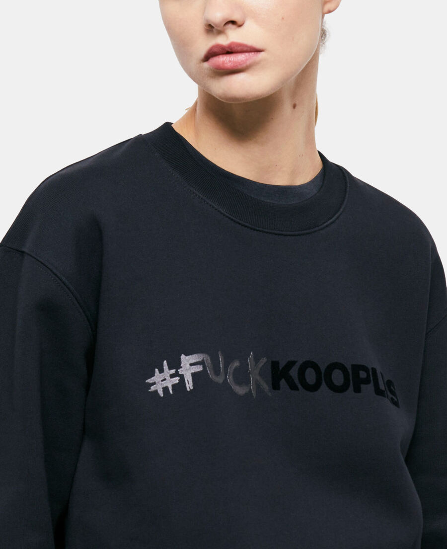 black logo sweatshirt