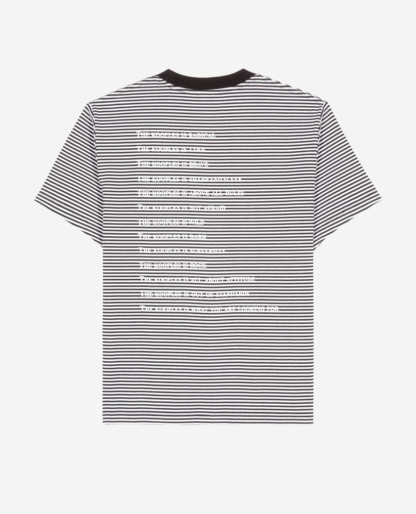 The Kooples WOMEN ECRU what is ecru striped t-shirt