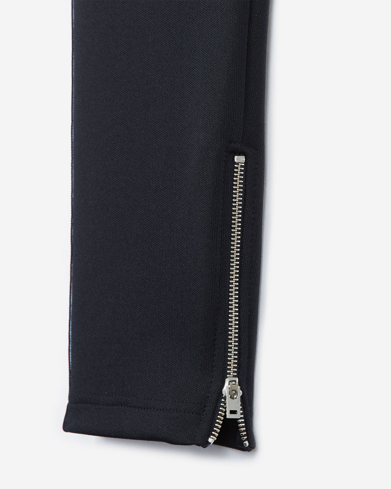 The Kooples HOMME NAVY bas de jogging skinny bleu marine avec bande rouge et logo et zip