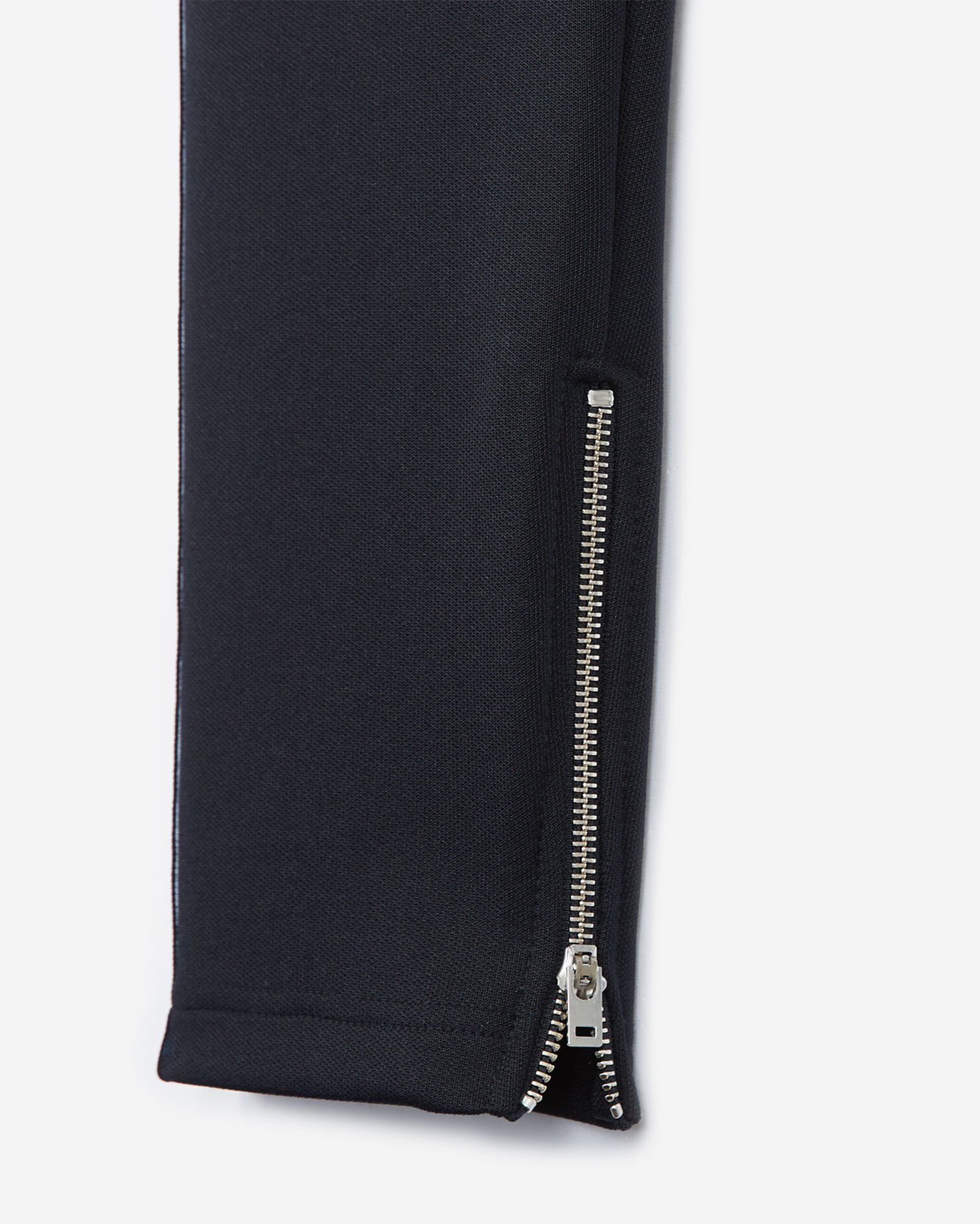 Bas de jogging skinny bleu marine avec bande rouge et logo et zip, NAVY, hi-res image number null