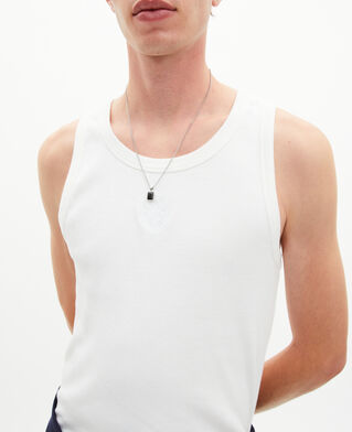The Kooples HOMME SILVER collier avec pendentif argenté