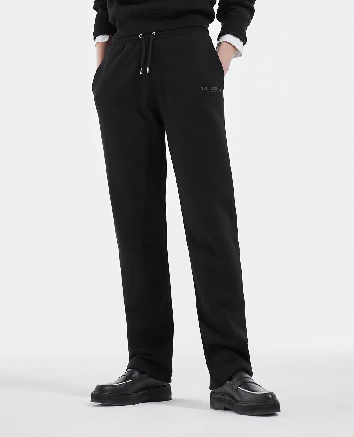 Straight cut black joggers The Kooples