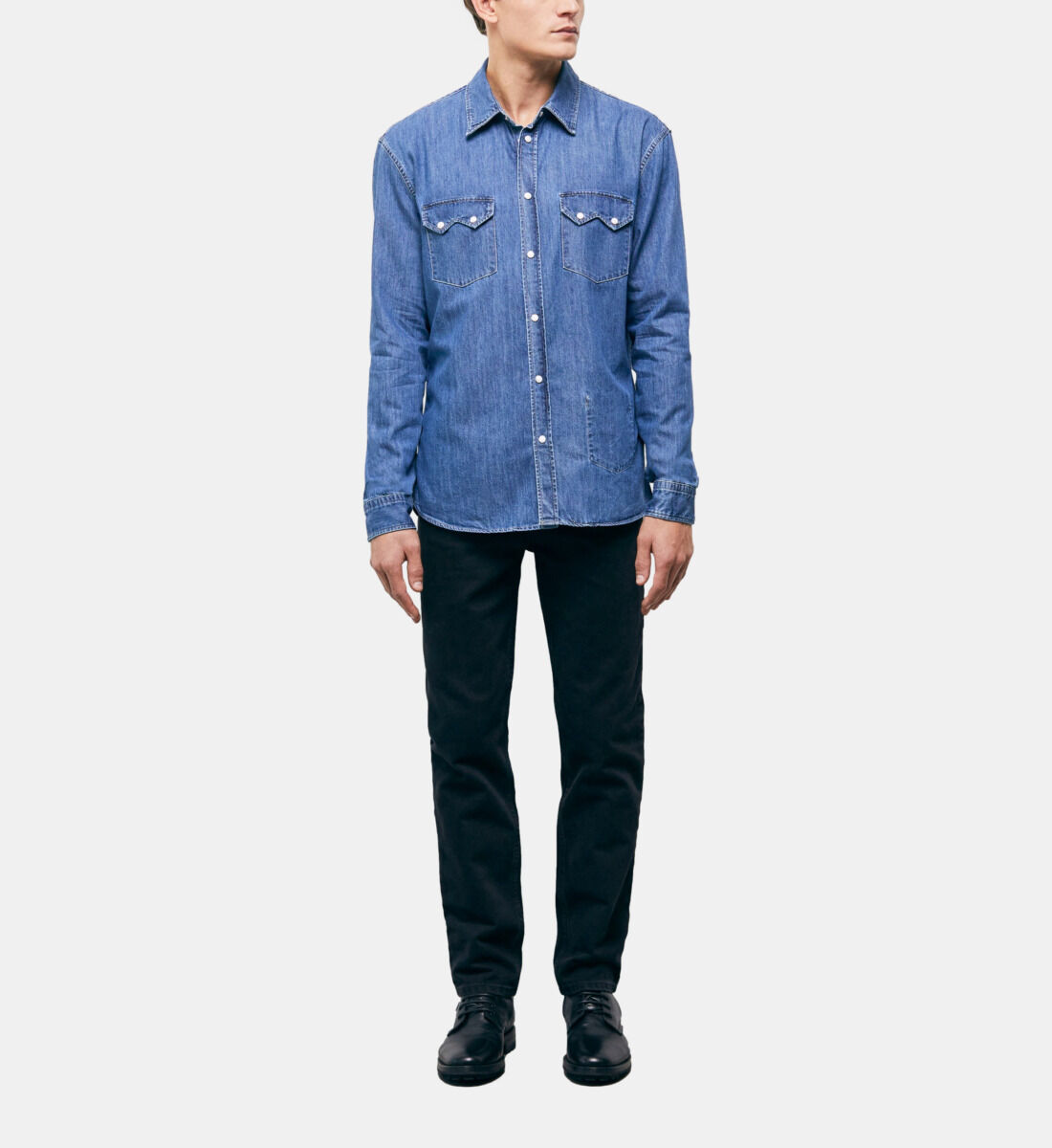 Chemise en jean the hot sale kooples femme