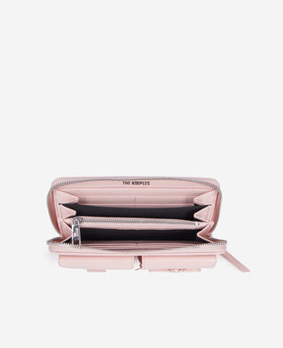 The Kooples DAMEN PINK amelia geldbörse aus rosafarbenem leder