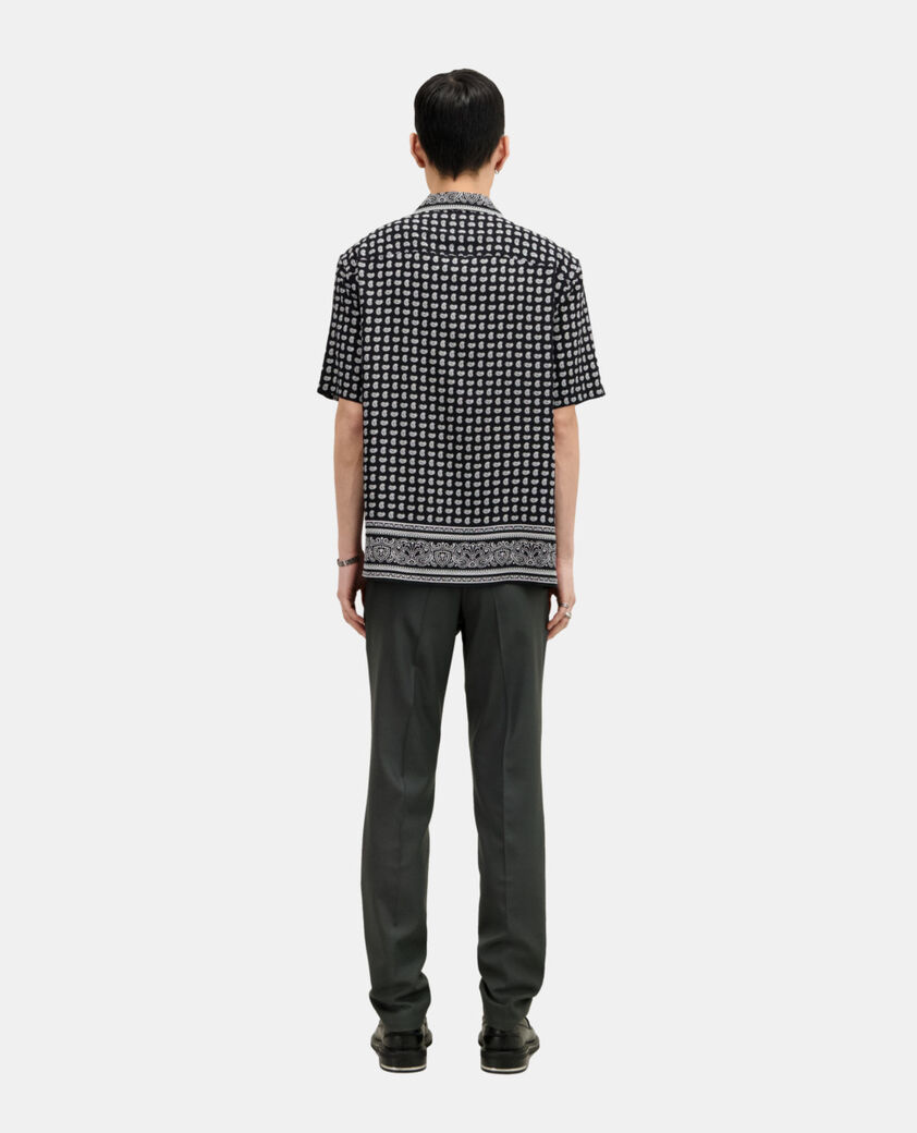 The Kooples HOMBRE BLACK WHITE camisa estampada