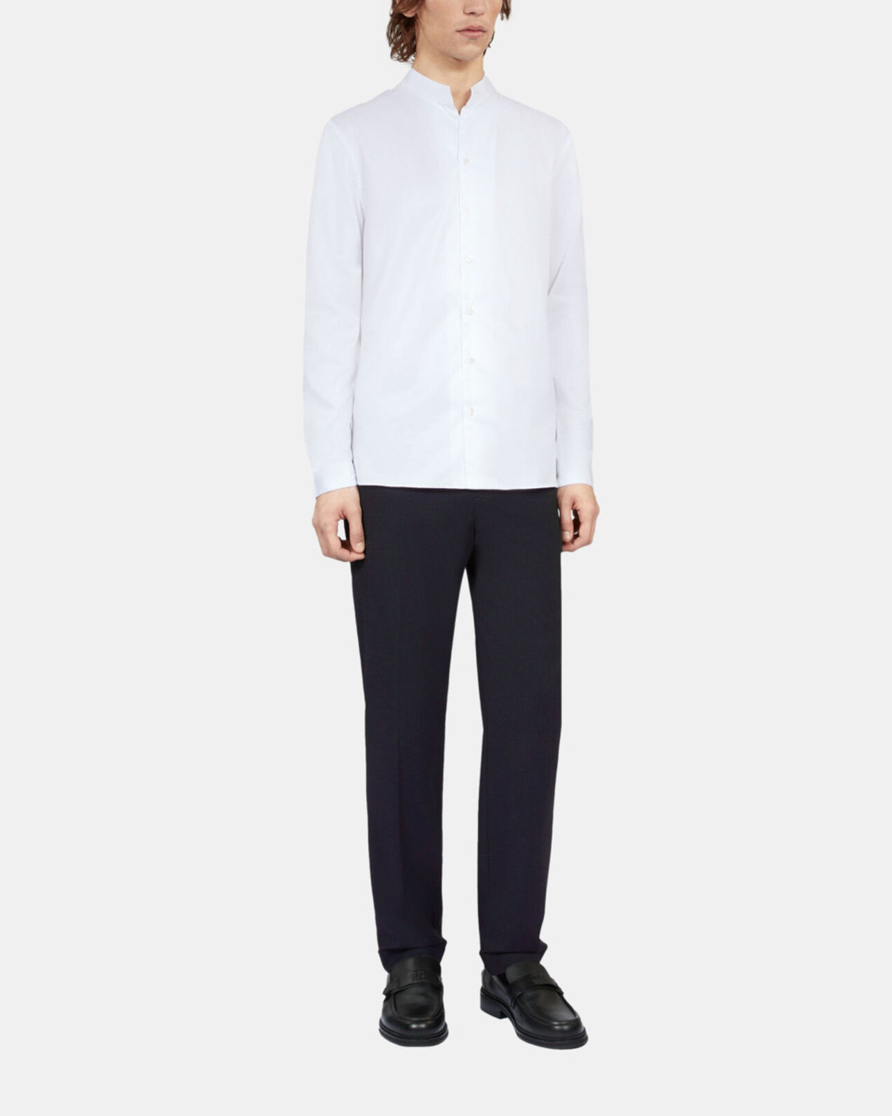 The Kooples MEN WHITE white twill formal shirt