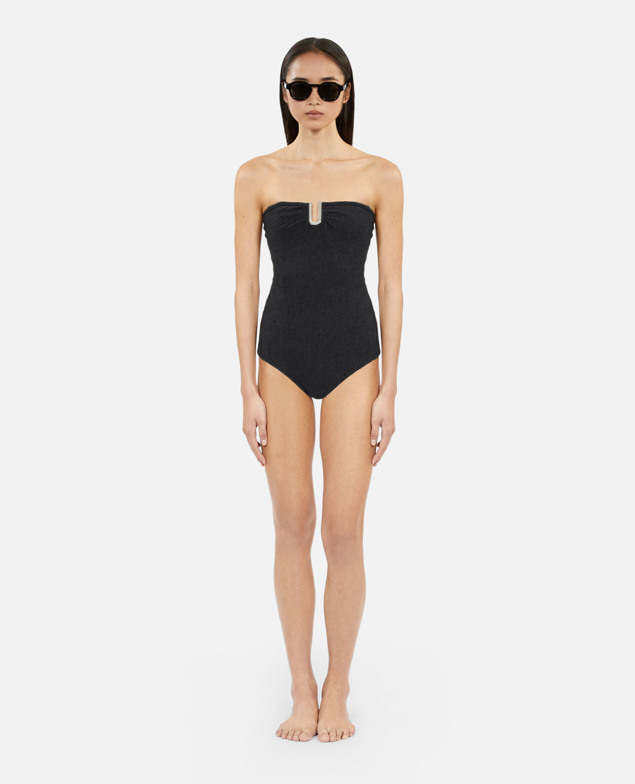 Maillot de bain The Kooples x Luz une piece bustier noir