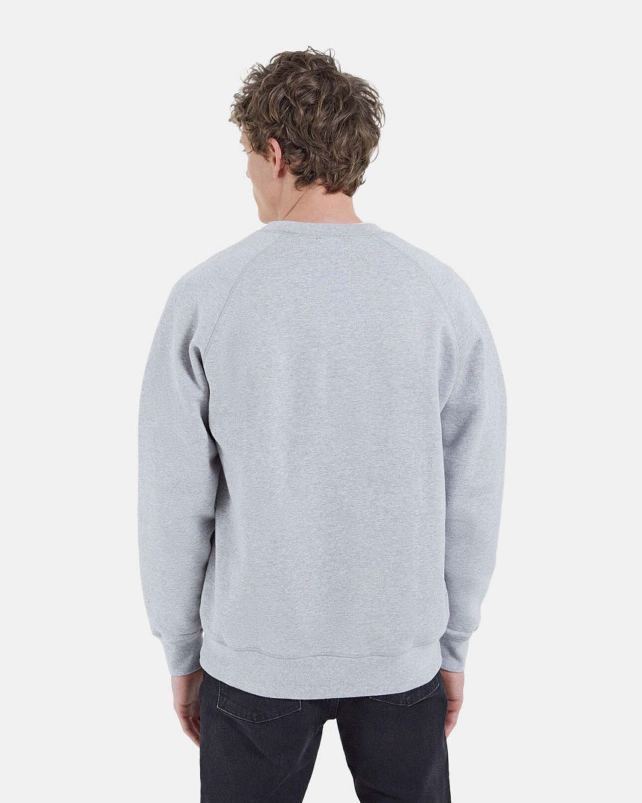 The Kooples MEN MIDDLE GREY MELANGE tiger sweatshirt