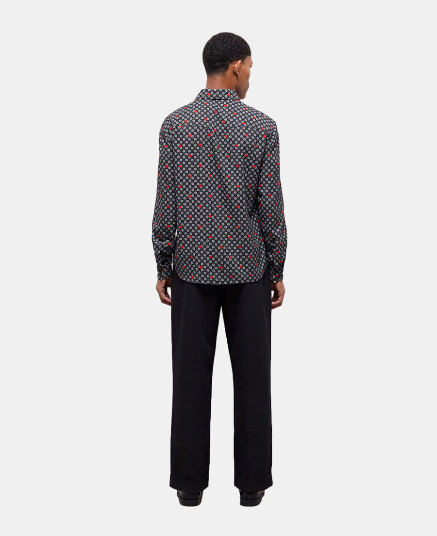 The Kooples HERREN BLACK bedrucktes hemd