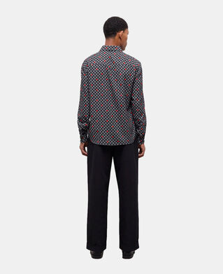 The Kooples HERREN BLACK bedrucktes hemd