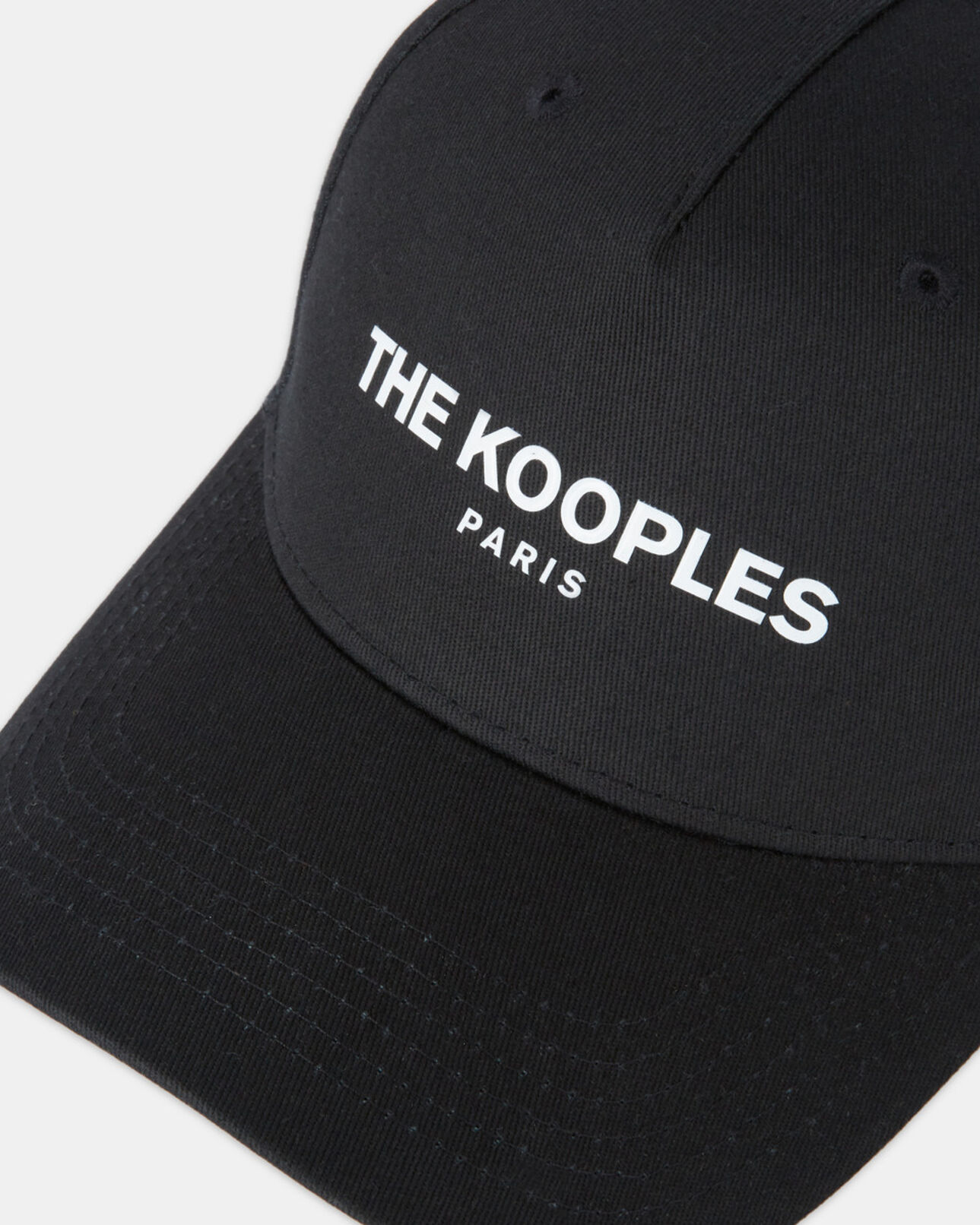 The Kooples HERREN BLACK WHITE schwarze kappe mit logo