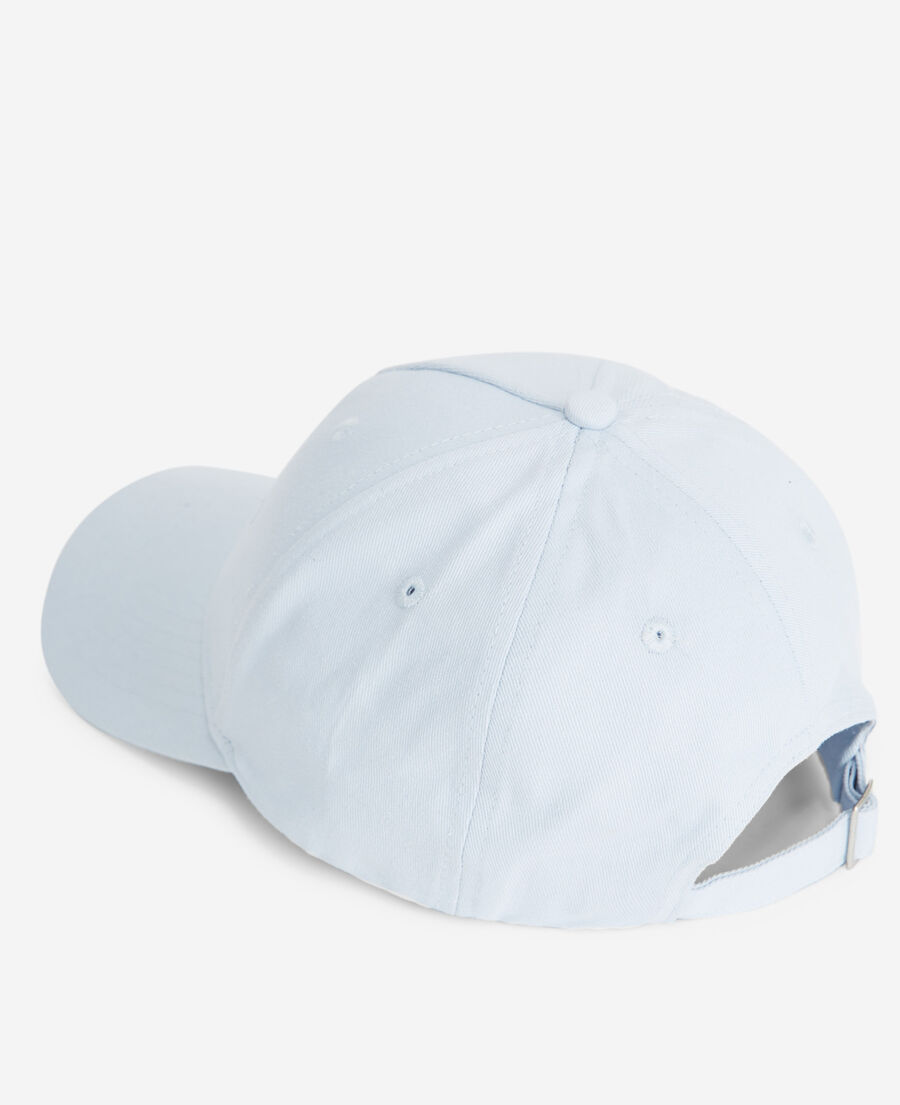 blue cap with logo