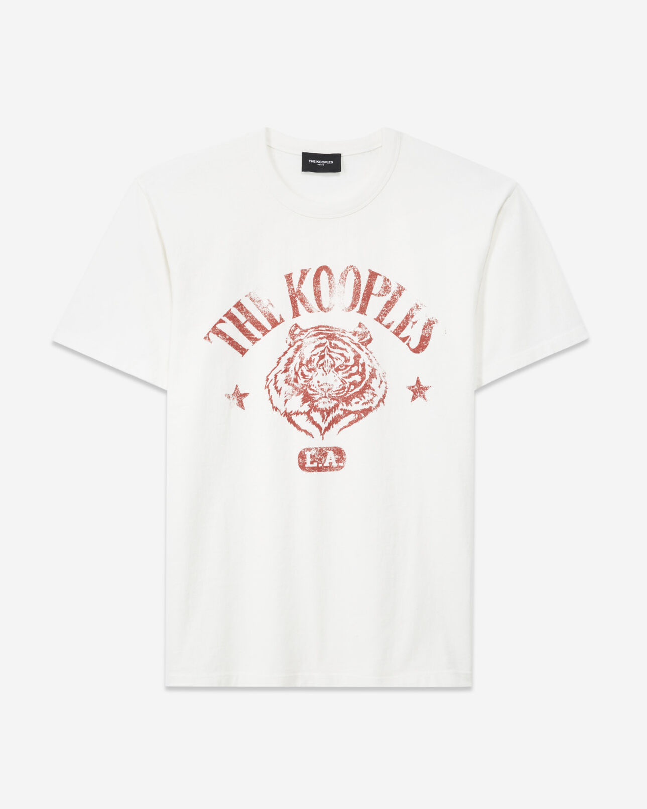 The Kooples HERREN ECRU t-shirt tiger