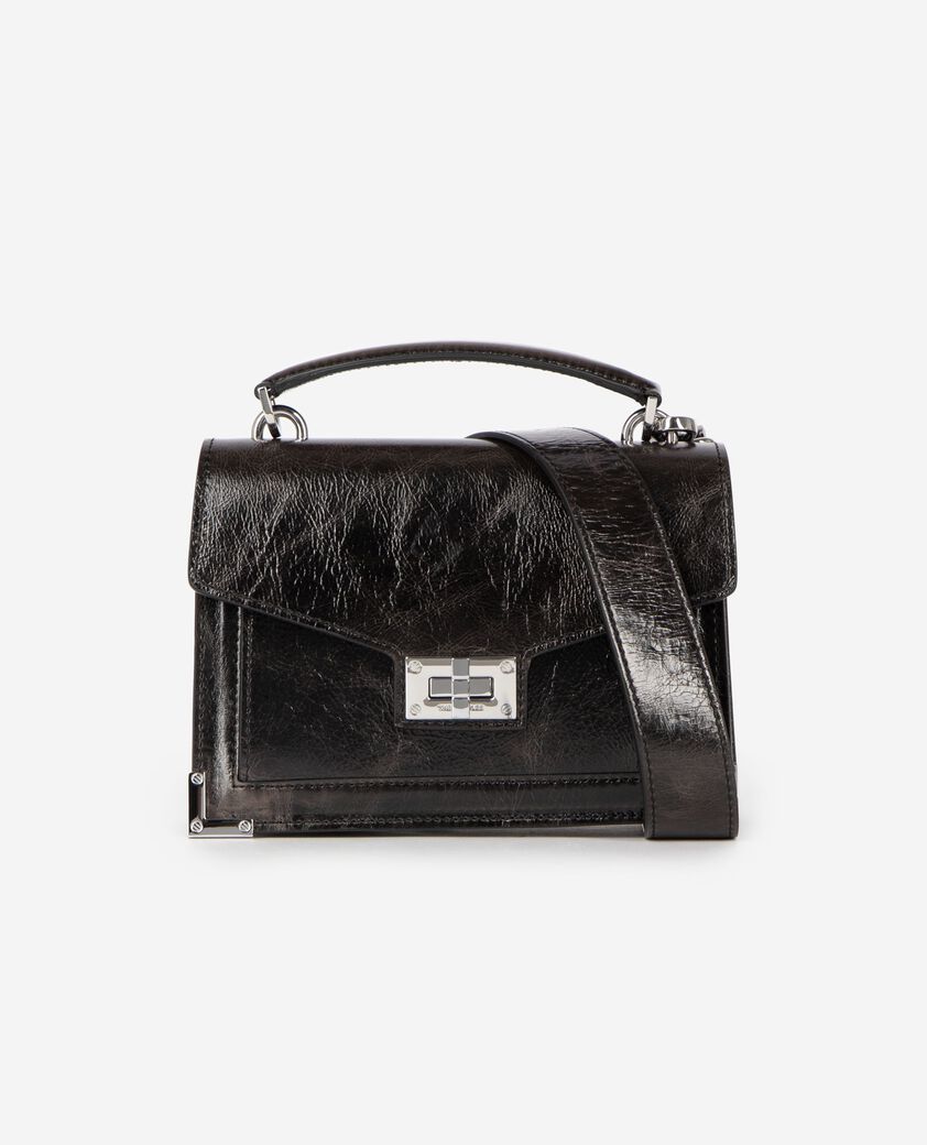 The Kooples DAMEN BROWN emily tasche aus braunem crackleder