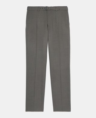The Kooples MEN BROWN brown wool suit trousers