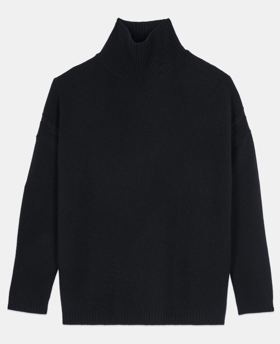The Kooples FEMME BLACK pull en cachemire noir