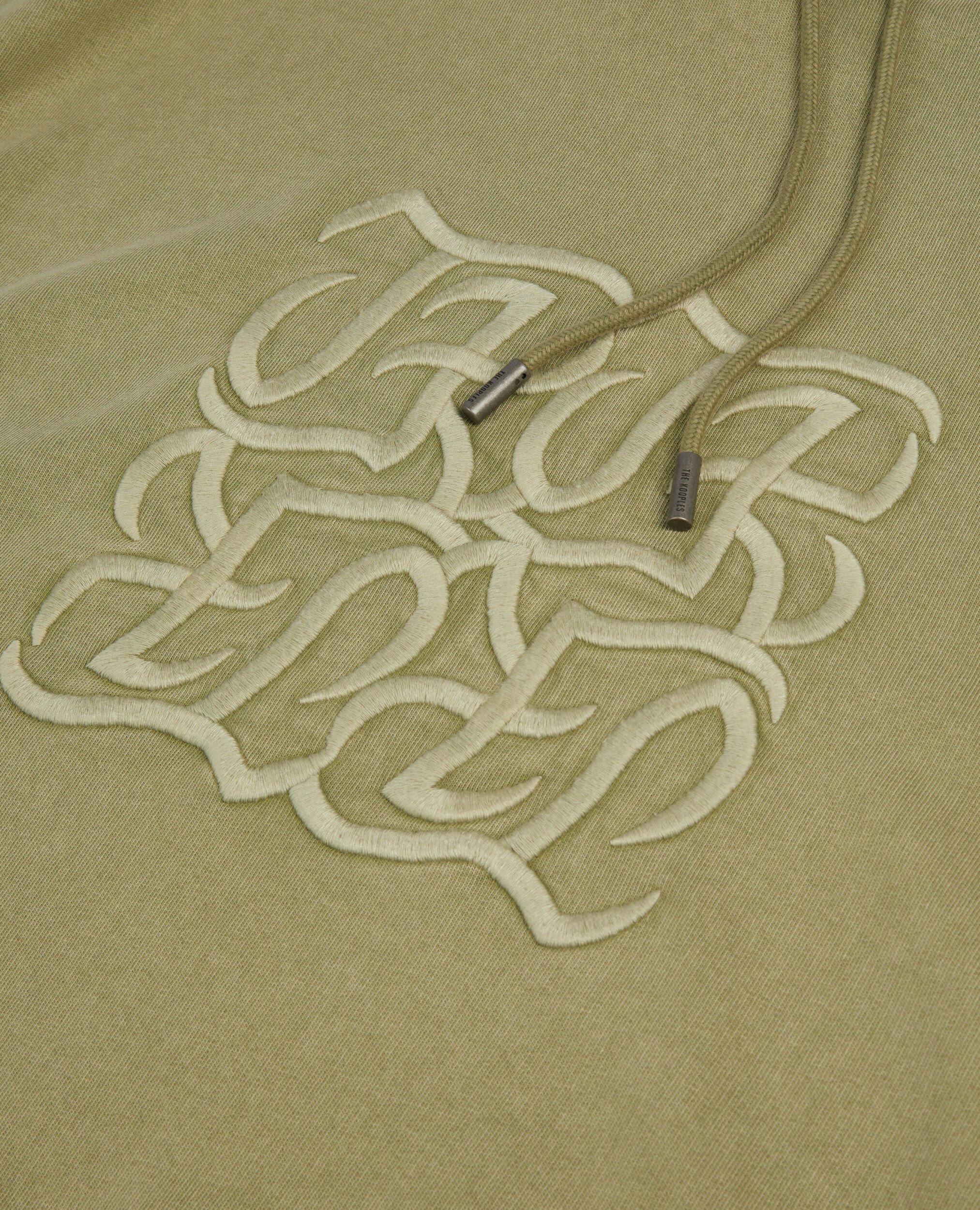 Hellgrünes Kapuzensweatshirt mit Logo, KAKI GREY, hi-res image number null