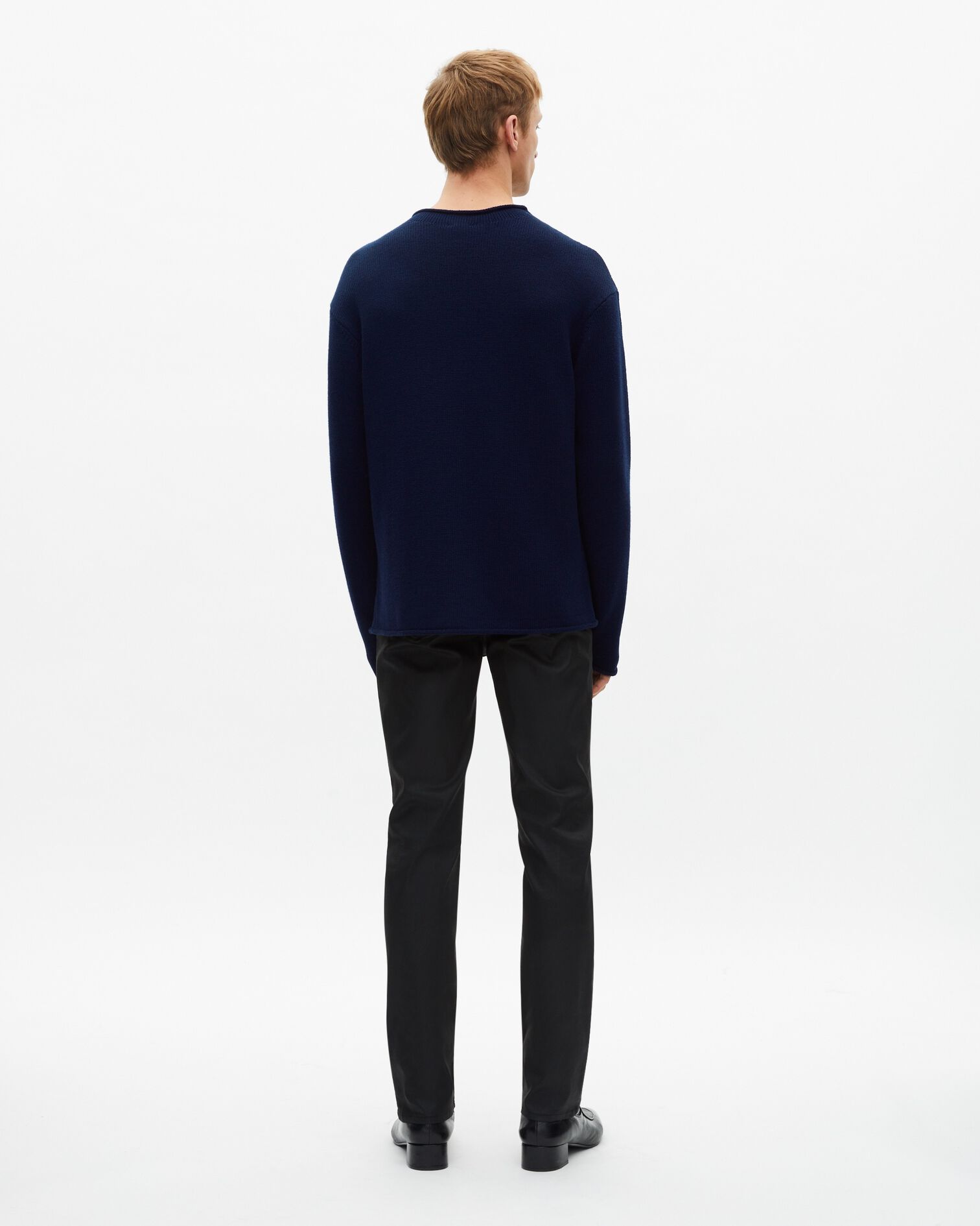 Pull en laine marine, DARK NAVY, hi-res image number null