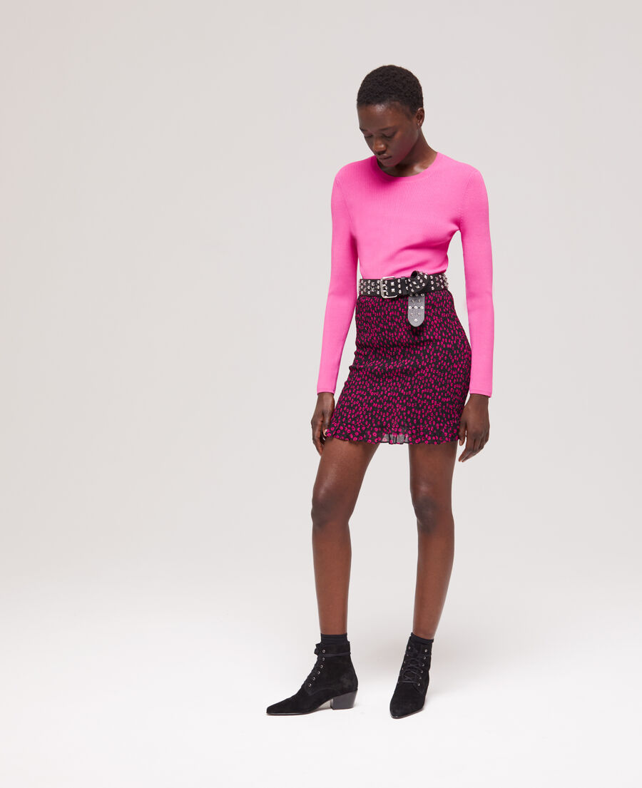short printed skirt