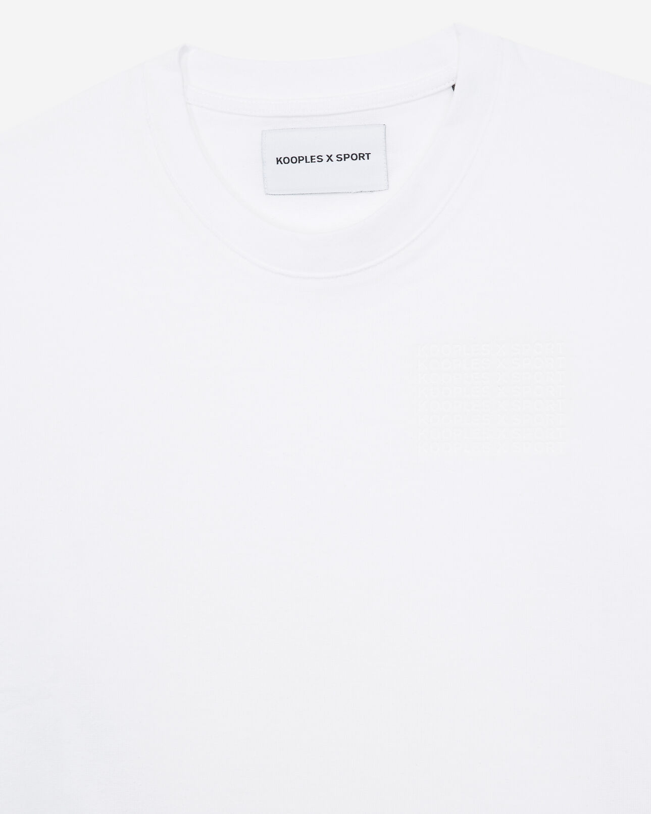 The Kooples FEMME WHITE t-shirt blanc coton à logo embossé