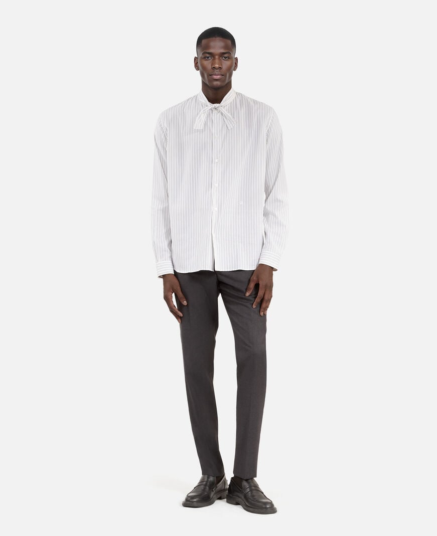 The Kooples MEN BLACK WHITE white pinstripe shirt