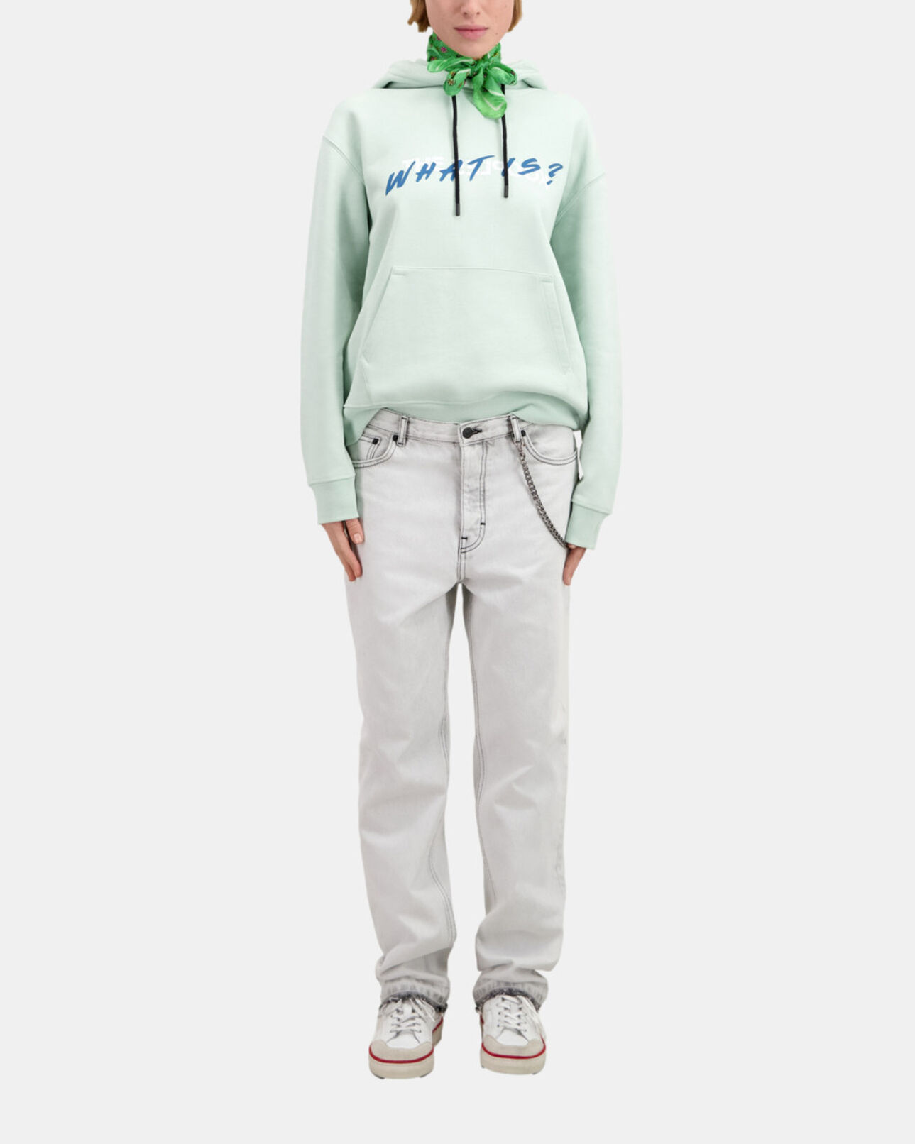 The Kooples FEMME OCEAN sweatshirt femme à capuche what is vert clair