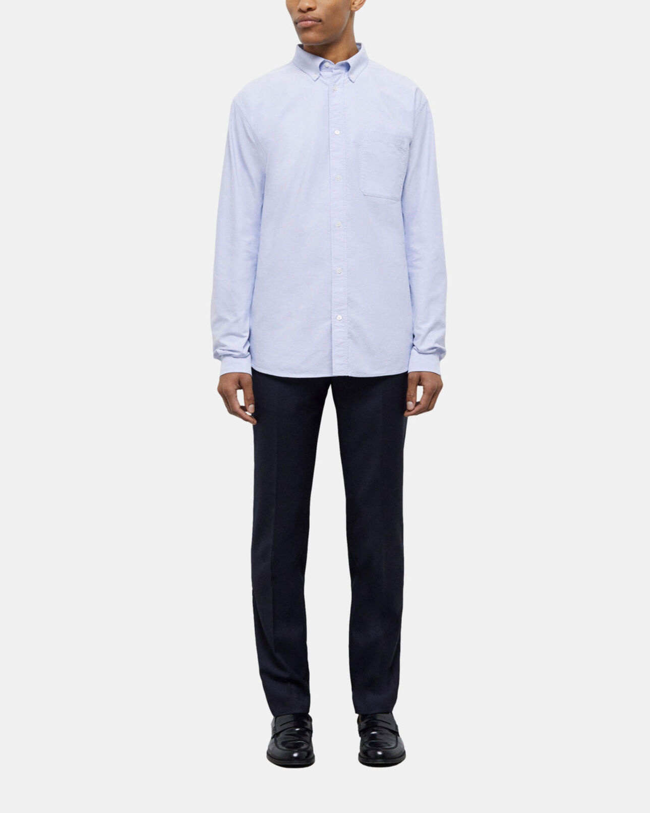 The Kooples HOMME LIGHT BLUE chemise bleue en coton